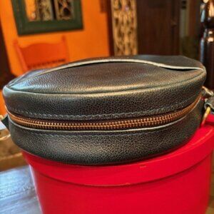 Portland Leather Circle Crossbody ~ Lagoon in Large Version